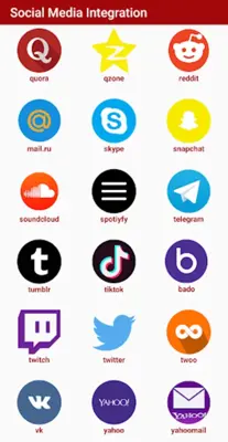 Social Media Integration android App screenshot 6